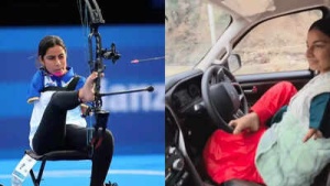 Paralympic Archer Sheetal Devi's Viral Video Shows Her Driving Car with Feet, Defying Expectations