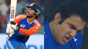 Gambhir's Unrestrained Joy: India Coach Explodes as Tilak Varma Smashes Rauf for Match-Winning Six