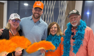 Taylor Swift's Album Celebration: Travis Kelce and Family Embrace 'Showgirl' Style at Release Party