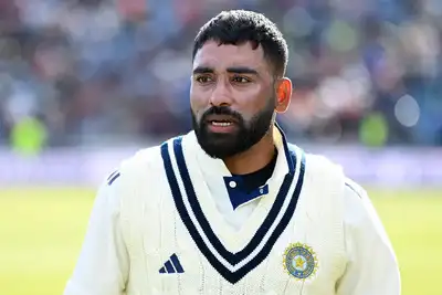 Under pressure: Mohammed Siraj after India's defeat.