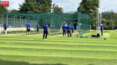 Indian team practices in Birmingham