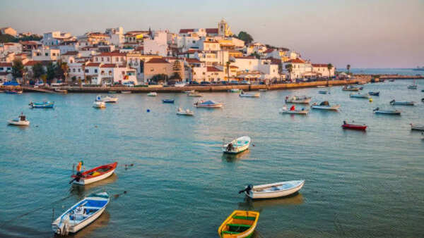 Scenic coastline of Algarve, Portugal