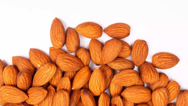 A handful of almonds for a healthy snack