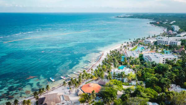 Beautiful beach in Cancun, Mexico
