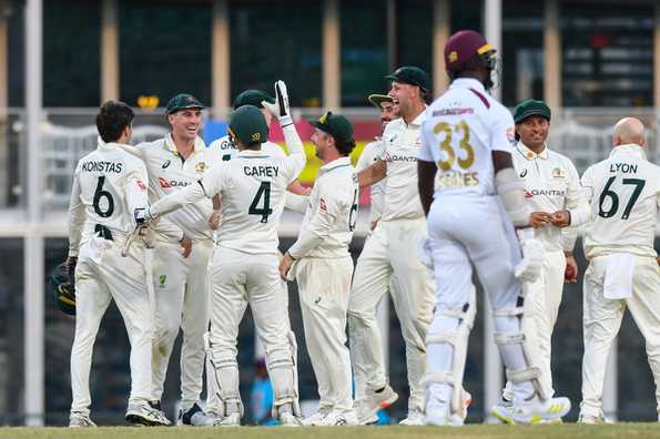 Frustration mounts over umpiring decisions in Barbados Test.