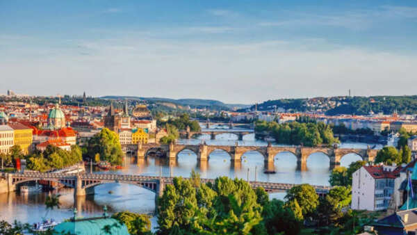 Iconic Charles Bridge in Prague, Czech Republic