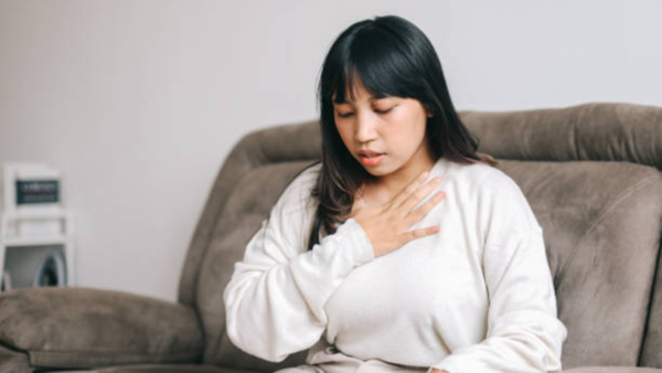 Dyspnea: Liver disease can cause shortness of breath