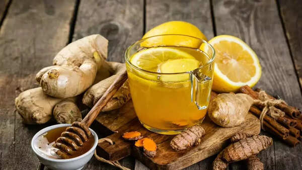 Warm and spicy ginger tea