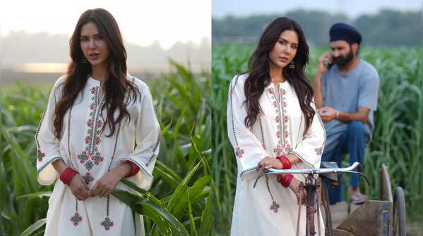 Sonam Bajwa shows how to wear ethnic attire right.