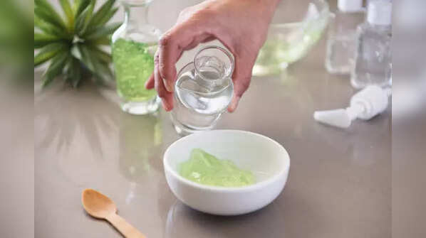 Aloe vera gel for hair moisture