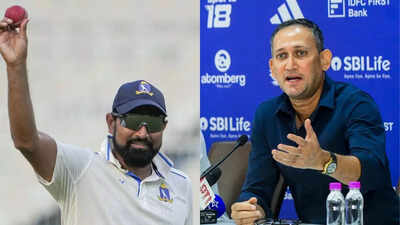 Mohammed Shami & Ajit Agarkar (PTI) Shami and Agarkar in conversation